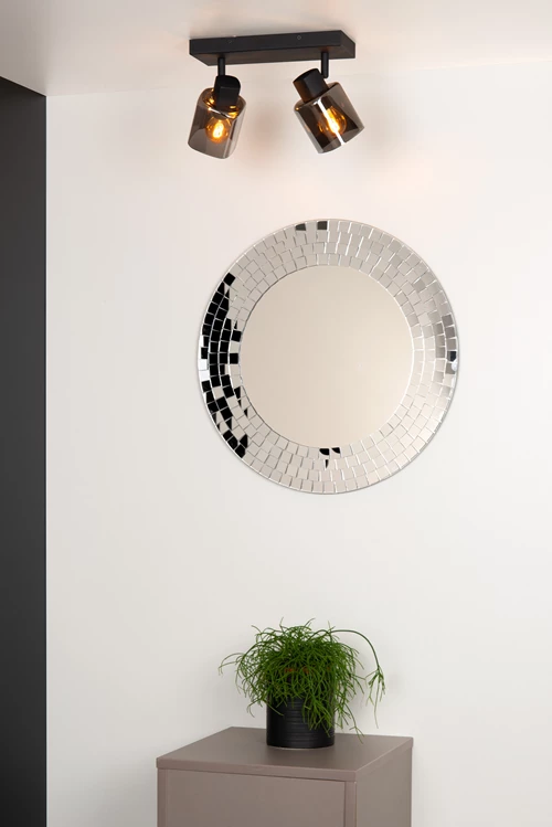 Lucide ALION - Ceiling spotlight - 2xE14 - Black - atmosphere 1